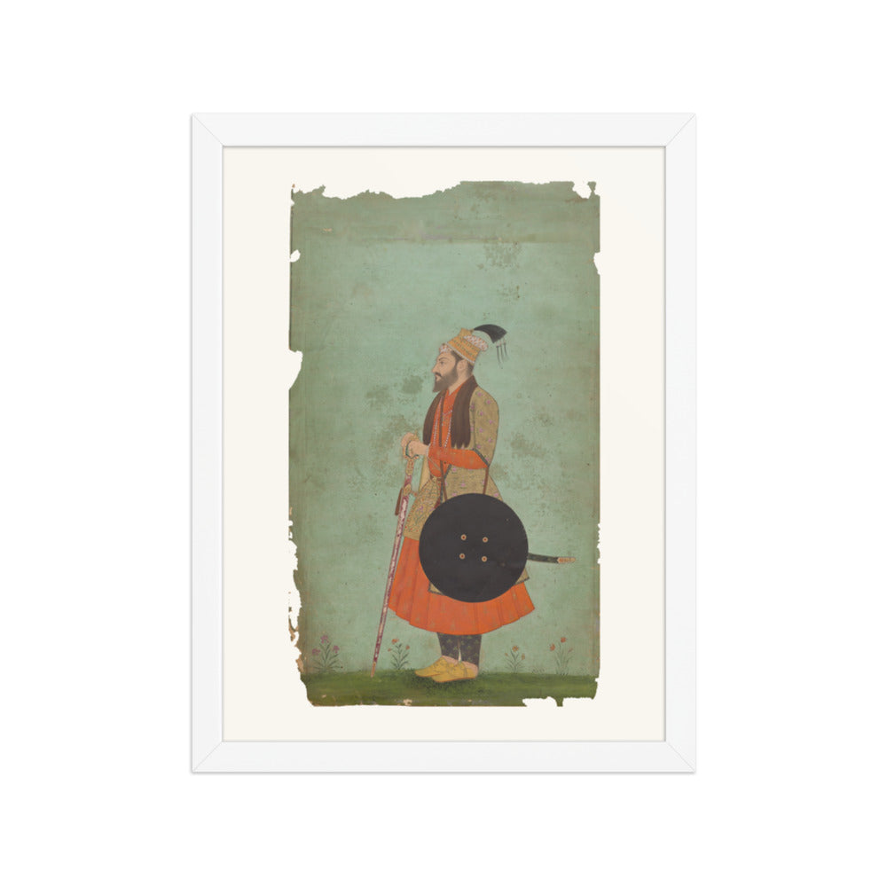 Portrait of Prince Murad Baksh — Restored Mughal Wall Art — view 6