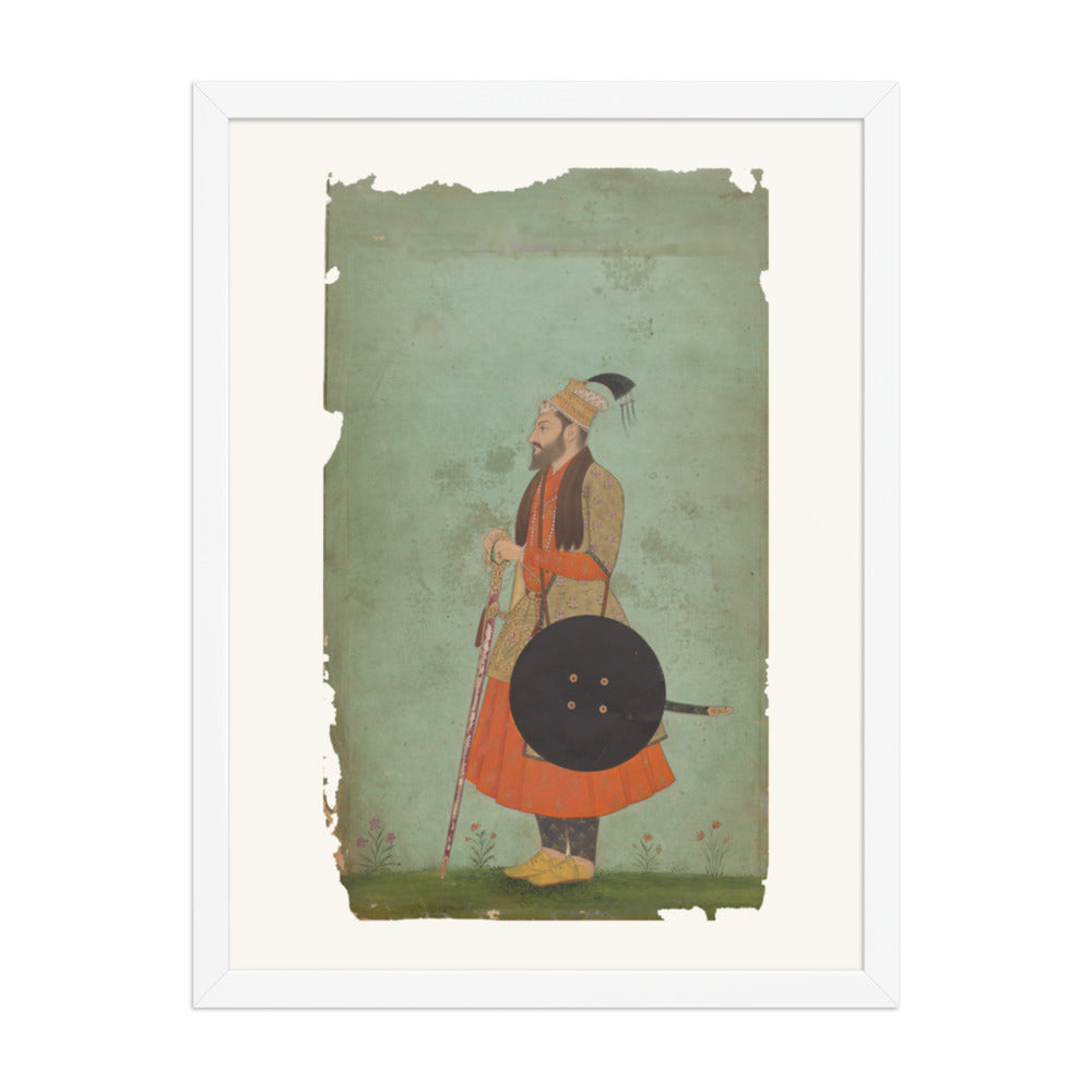 Portrait of Prince Murad Baksh — Restored Mughal Wall Art — view 5
