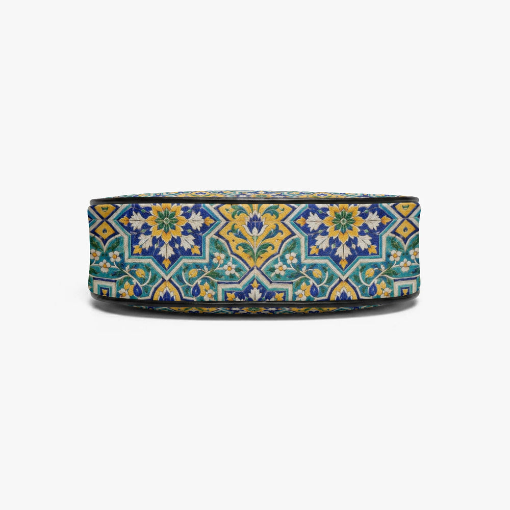 Kashi Tile — Lapis & Turquoise Crescent Shoulder Bag — view 7