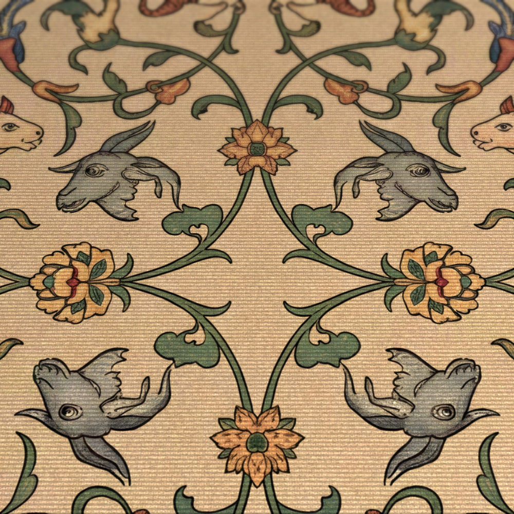 Waq-Waq — Mughal Animal Scroll Area Rug — view 4