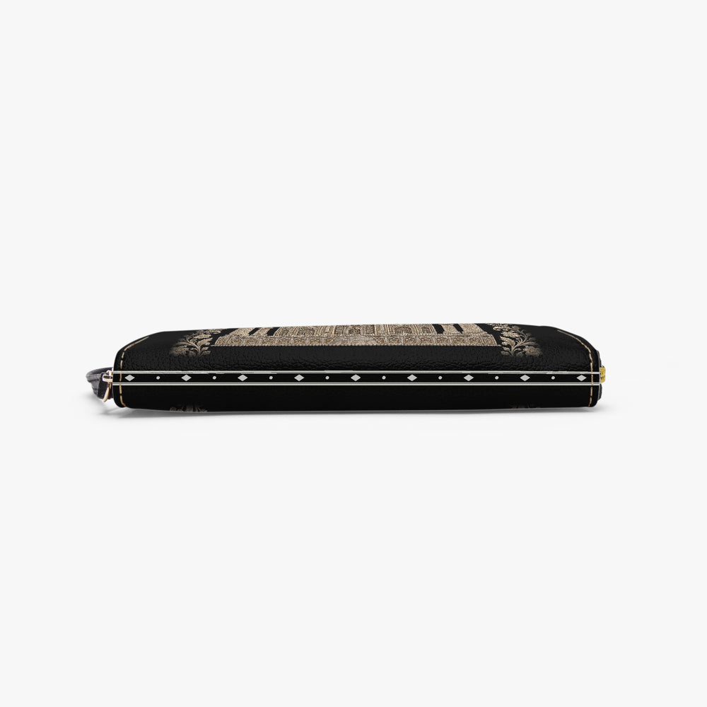 Taj Mahal — Black & Gold Wristlet Clutch Wallet — view 6
