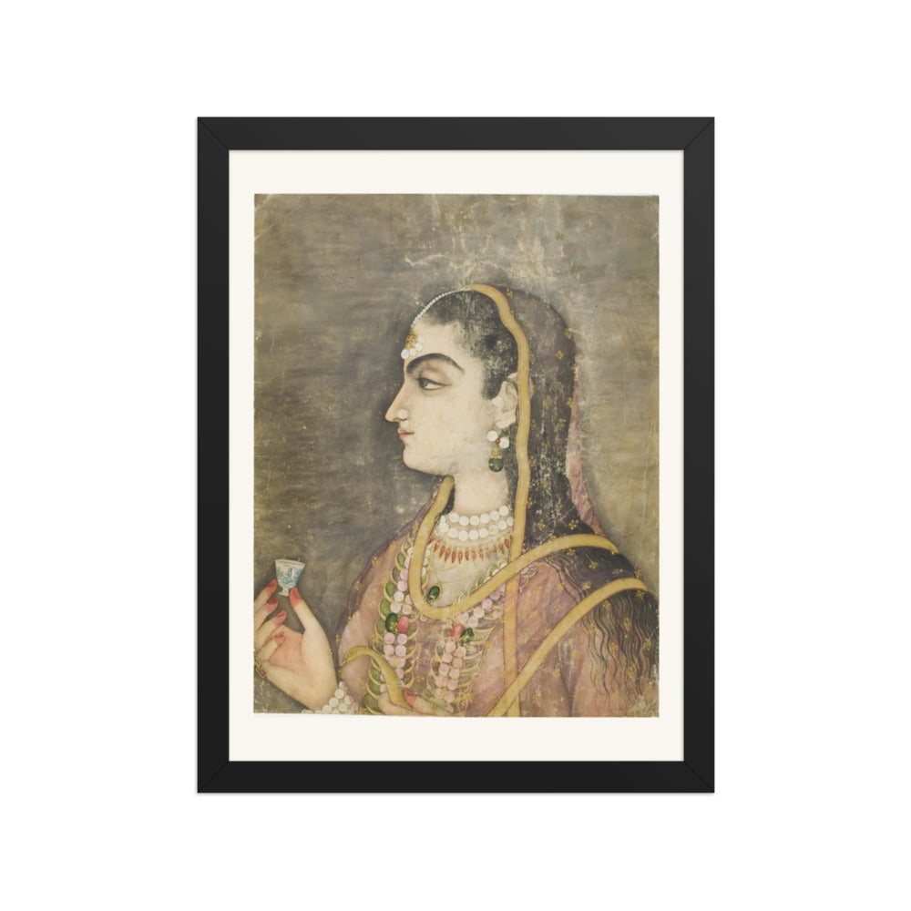 Portrait of a Mughal Princess — Restored Mughal Wall Art — view 2