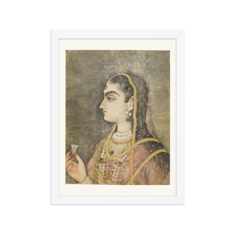 Portrait of a Mughal Princess — Restored Mughal Wall Art — view 6