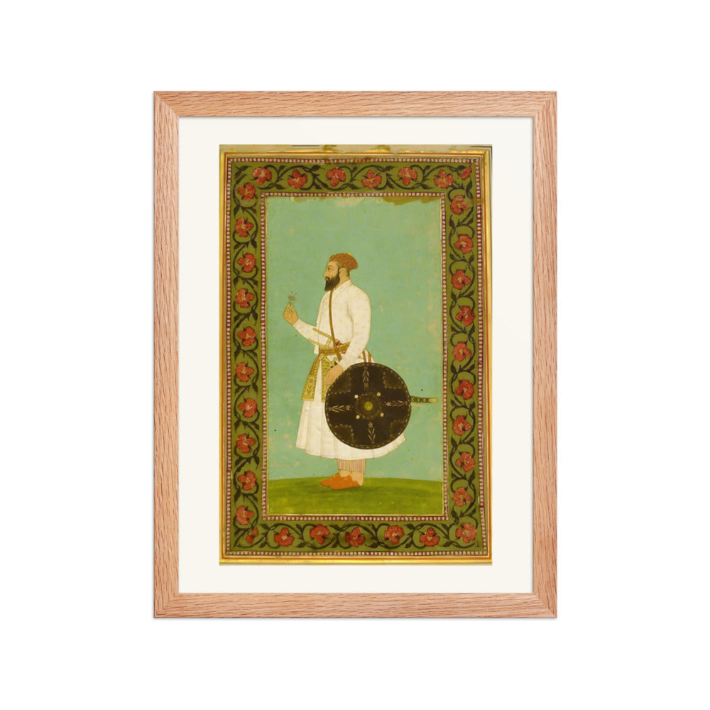 An Imperial Album Portrait — Restored Mughal Wall Art — view 4