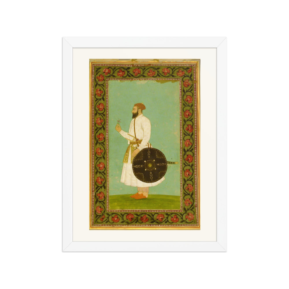 An Imperial Album Portrait — Restored Mughal Wall Art — view 6