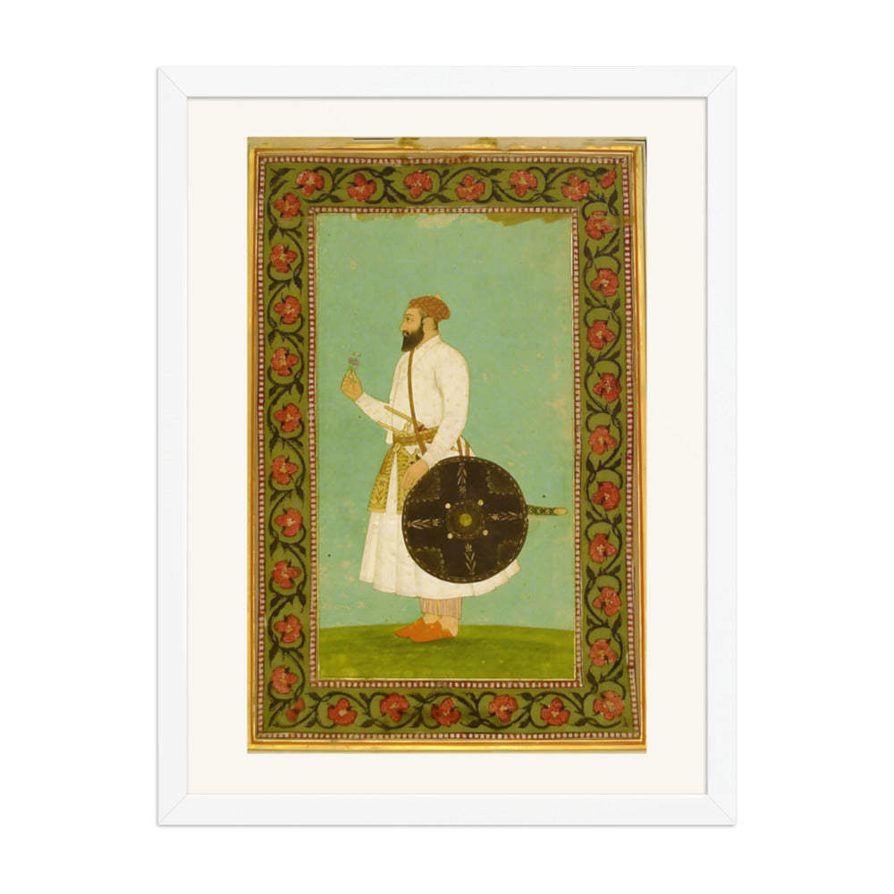 An Imperial Album Portrait — Restored Mughal Wall Art — view 5