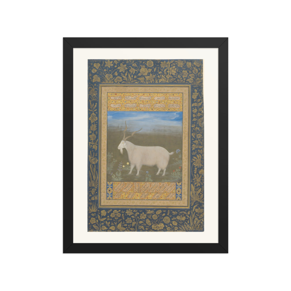 A Mountain Goat of Ladakh — Restored Mughal Wall Art — view 2