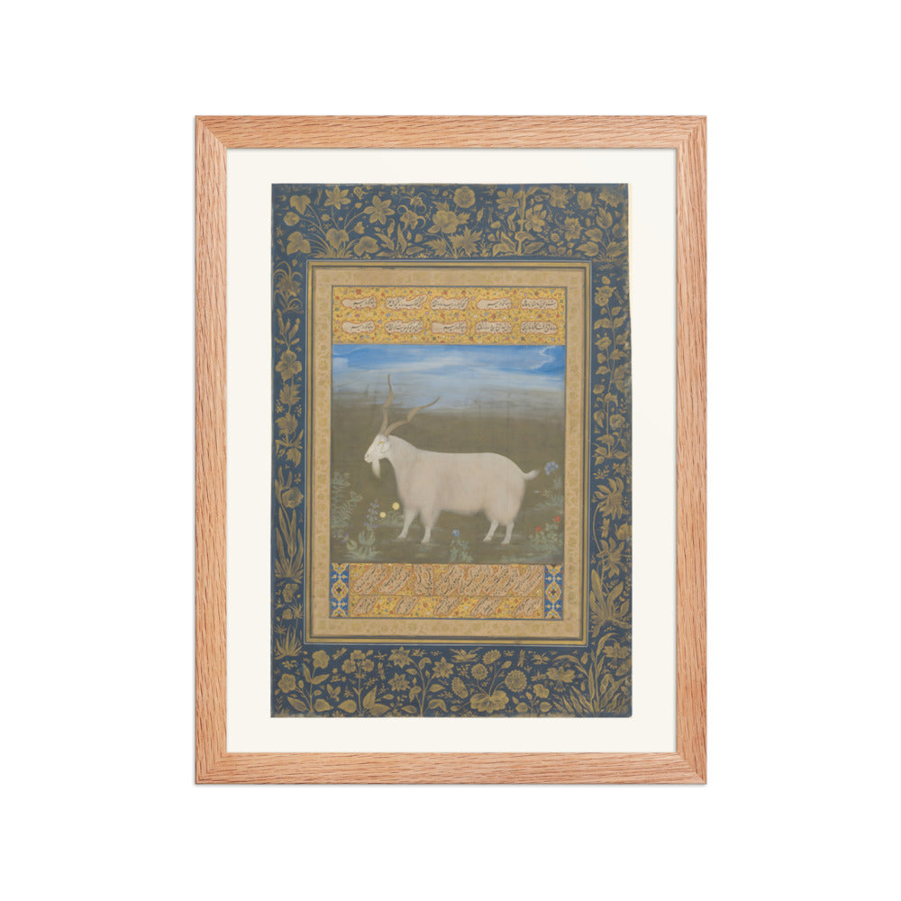 A Mountain Goat of Ladakh — Restored Mughal Wall Art — view 4