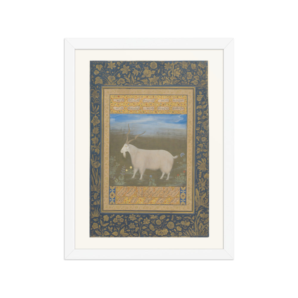 A Mountain Goat of Ladakh — Restored Mughal Wall Art — view 6