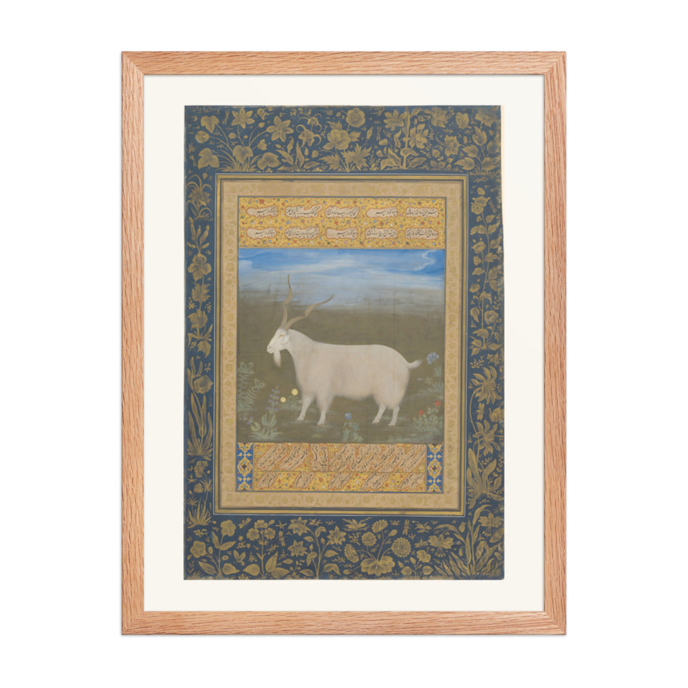 A Mountain Goat of Ladakh — Restored Mughal Wall Art — view 3