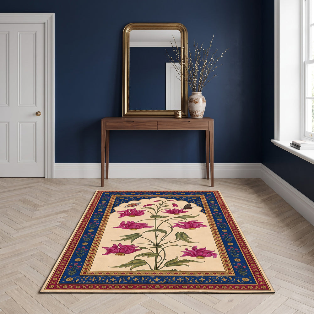 Gul-e-Mehrab — Mughal Flower Niche Area Rug — view 2