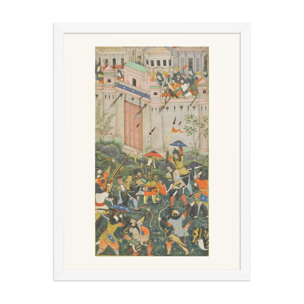 Babur's Assault on Qalat — Restored Mughal Wall Art — view 6
