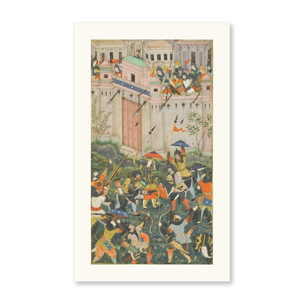 Babur's Assault on Qalat — Restored Mughal Wall Art — view 7