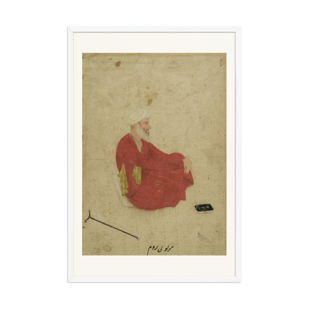 Portrait of Mulla Shah Badakhshi — Restored Mughal Wall Art — view 12