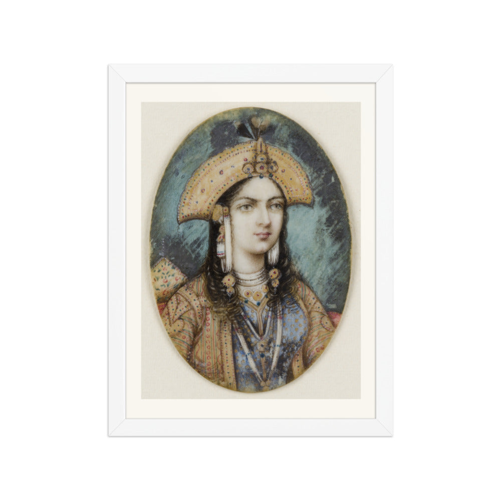 Portrait of Mumtaz Mahal — Restored Mughal Wall Art — view 3