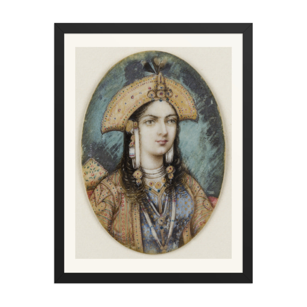 Portrait of Mumtaz Mahal — Restored Mughal Wall Art — view 4
