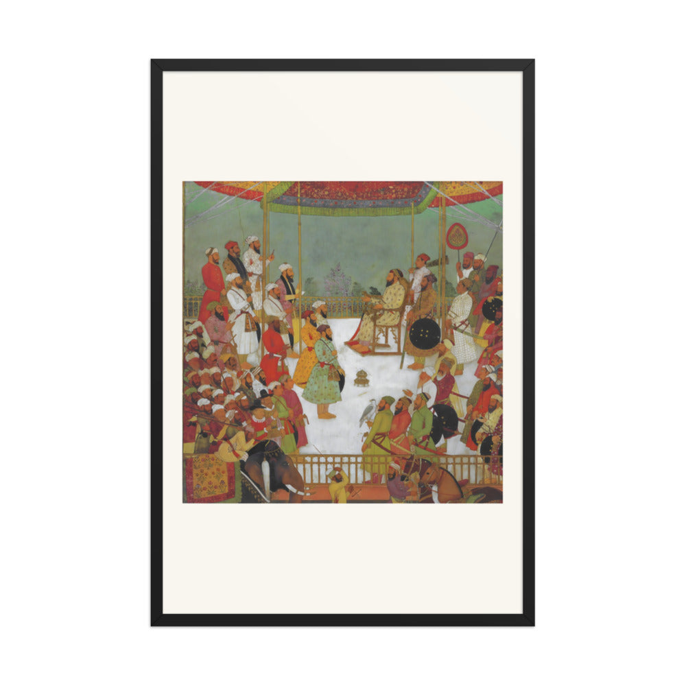 Sa'dullah Khan Holds Court — Restored Mughal Wall Art — view 10