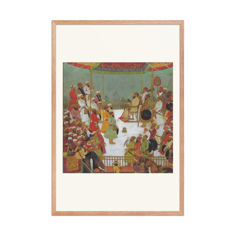 Sa'dullah Khan Holds Court — Restored Mughal Wall Art — view 11