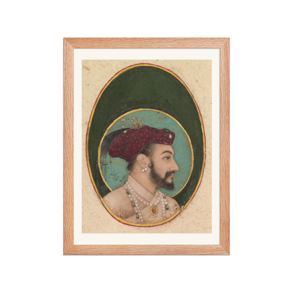 Portrait of Shah Jahan, by Hashim | Restored Mughal Wall Art — view 4