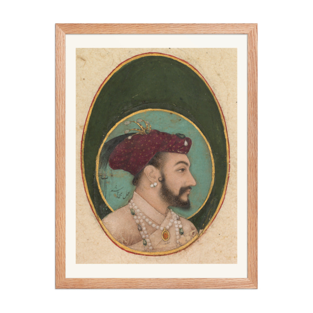Portrait of Shah Jahan, by Hashim | Restored Mughal Wall Art — view 3