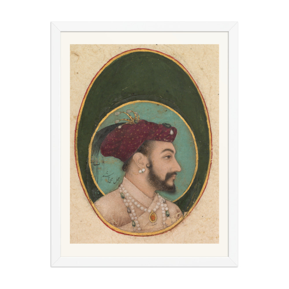 Portrait of Shah Jahan, by Hashim | Restored Mughal Wall Art — view 5