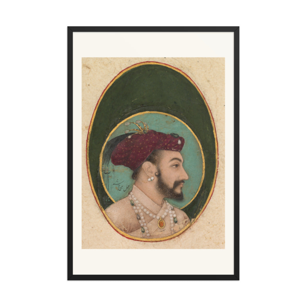 Portrait of Shah Jahan, by Hashim | Restored Mughal Wall Art — view 8