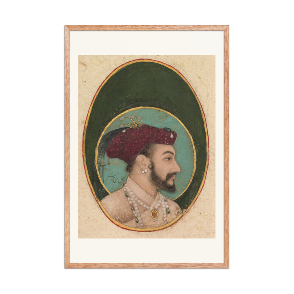 Portrait of Shah Jahan, by Hashim | Restored Mughal Wall Art — view 9