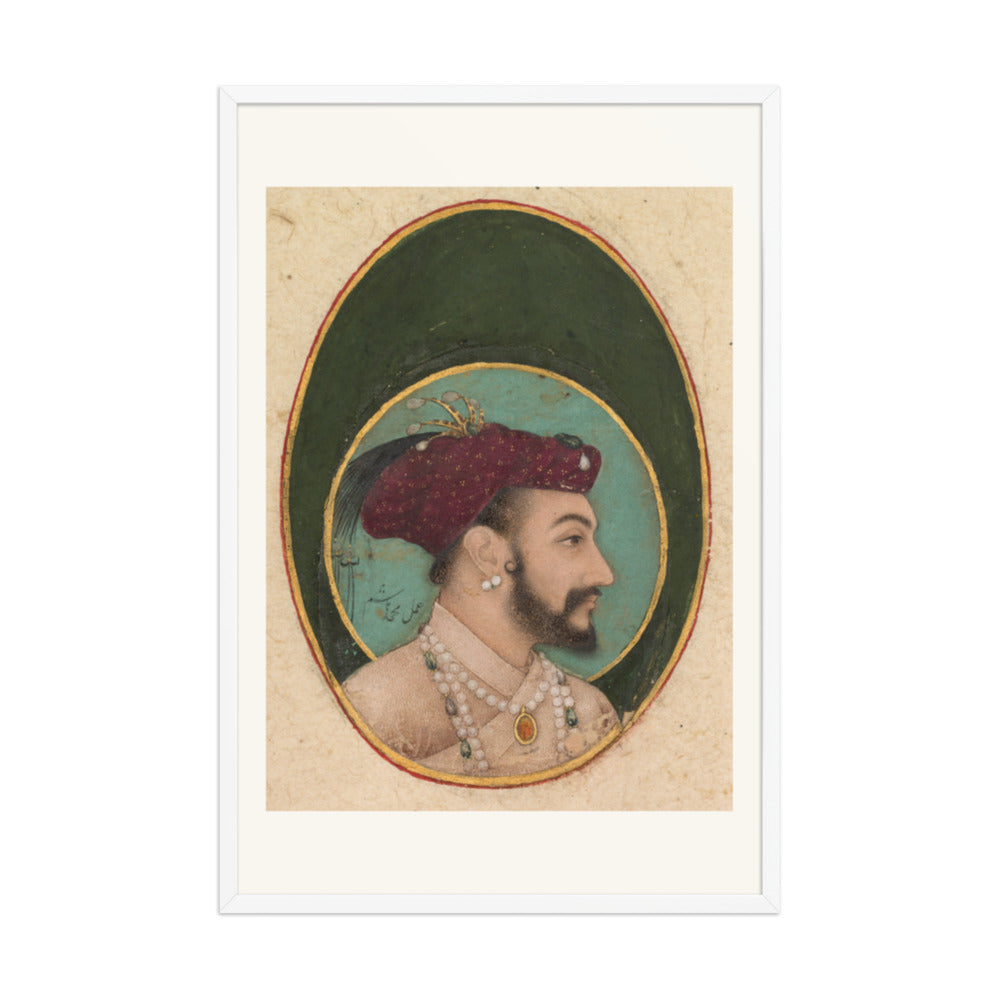 Portrait of Shah Jahan, by Hashim | Restored Mughal Wall Art — view 10