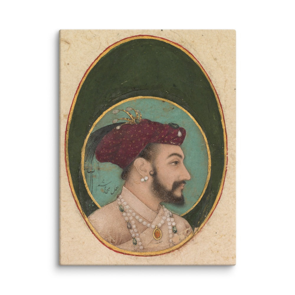Portrait of Shah Jahan, by Hashim | Restored Mughal Wall Art — view 13