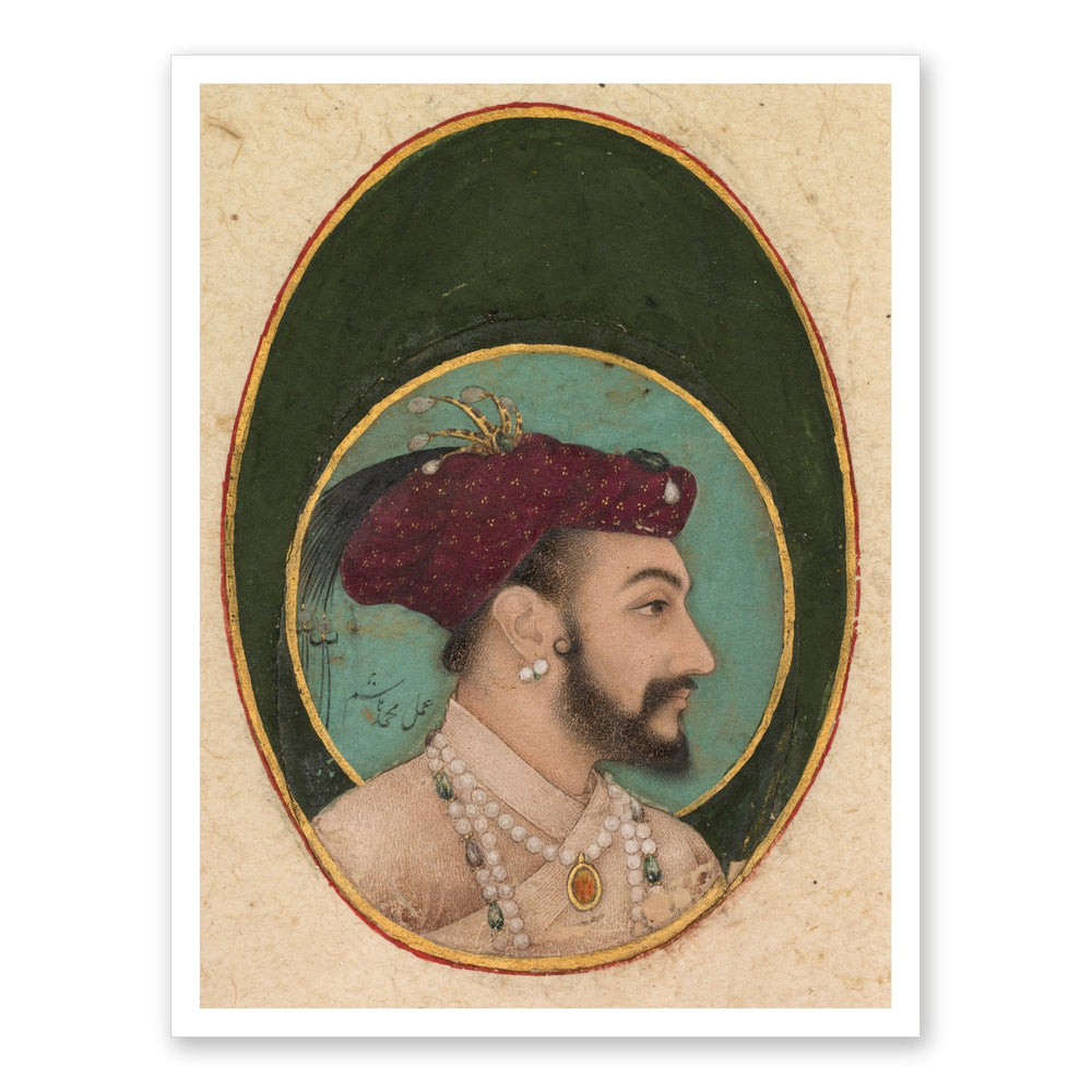 Portrait of Shah Jahan, by Hashim | Restored Mughal Wall Art — view 7