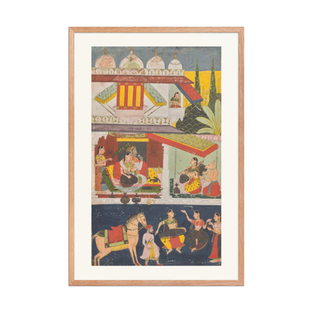 Shri Raga, from a Ragamala — Restored Rajput Wall Art — view 9