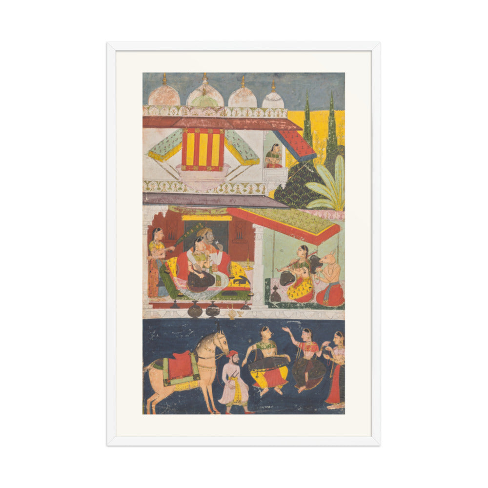 Shri Raga, from a Ragamala — Restored Rajput Wall Art — view 10