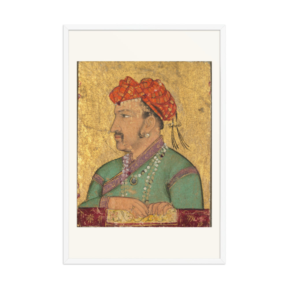 Portrait Jewel of Emperor Jahangir — Restored Mughal Wall Art — view 10