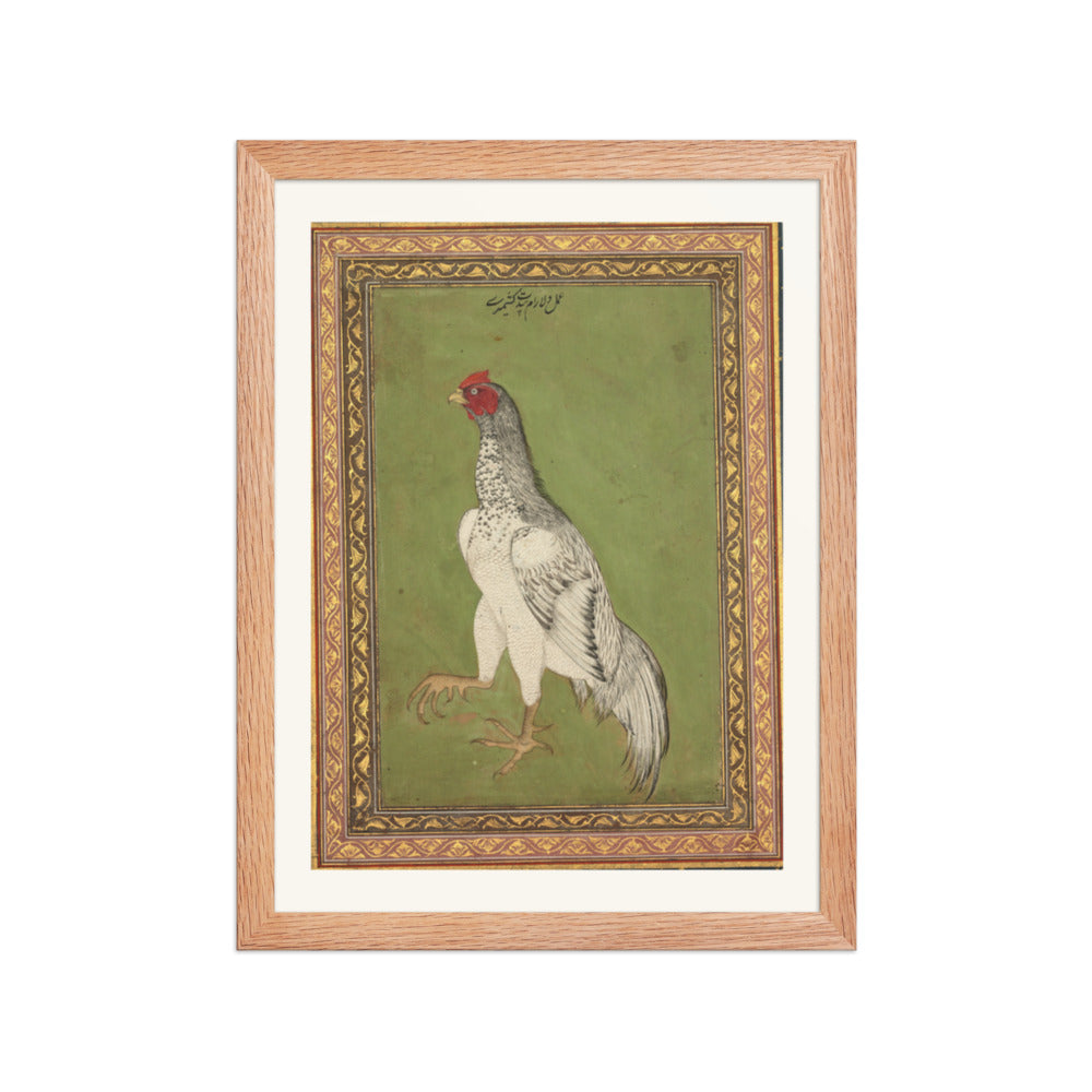 Rooster — Restored Mughal Wall Art — view 2