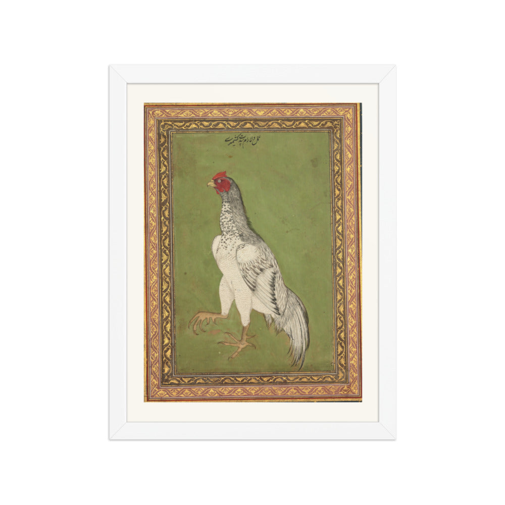 Rooster — Restored Mughal Wall Art — view 3