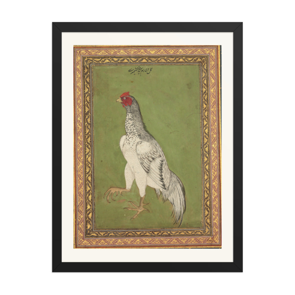 Rooster — Restored Mughal Wall Art — view 4