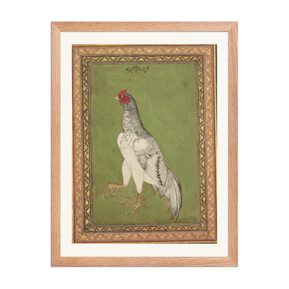Rooster — Restored Mughal Wall Art — view 5