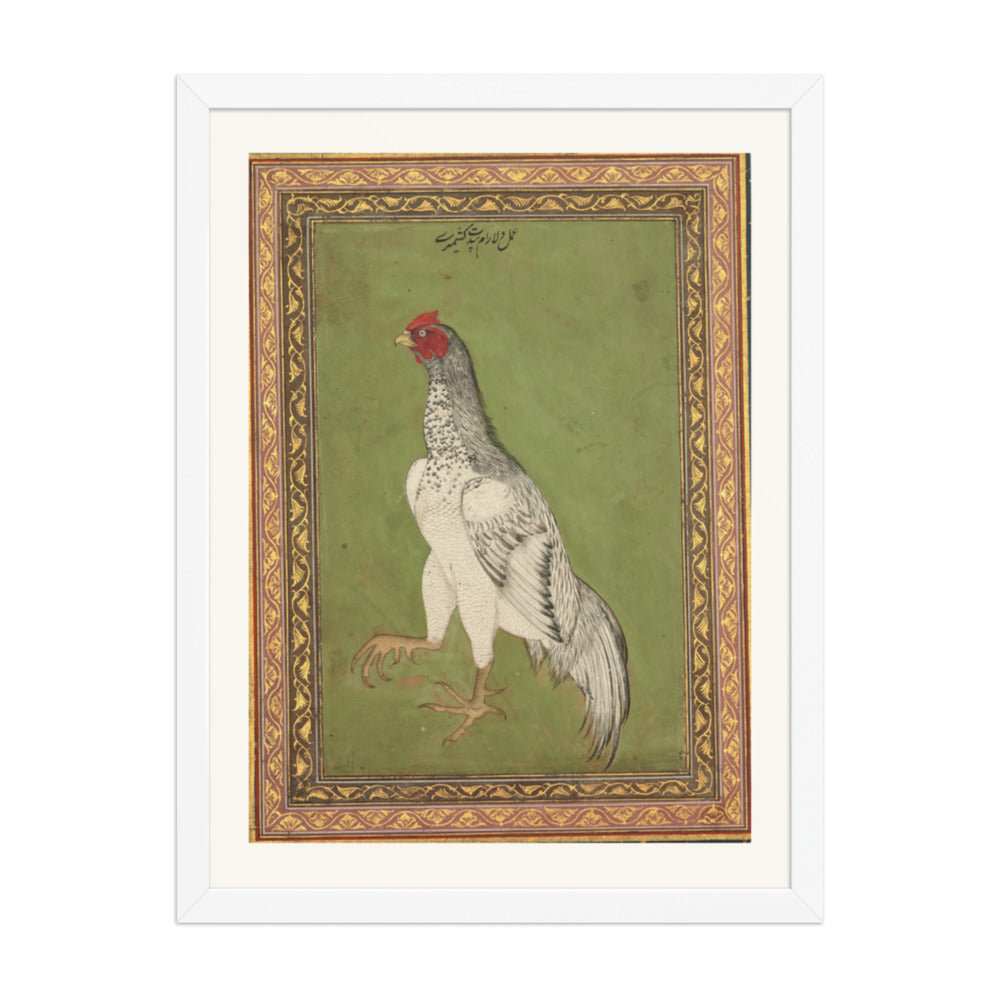 Rooster — Restored Mughal Wall Art — view 6
