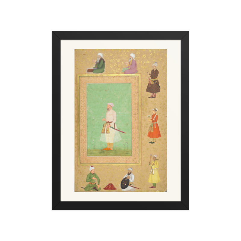Portrait of Asaf Khan, from the Late Shah Jahan Album — Restored Mughal Wall Art