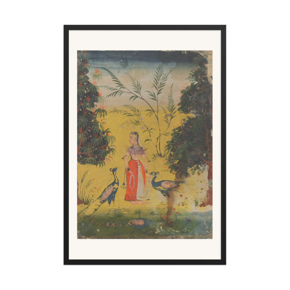 Kakubha Ragini — Restored Mughal Wall Art — view 8