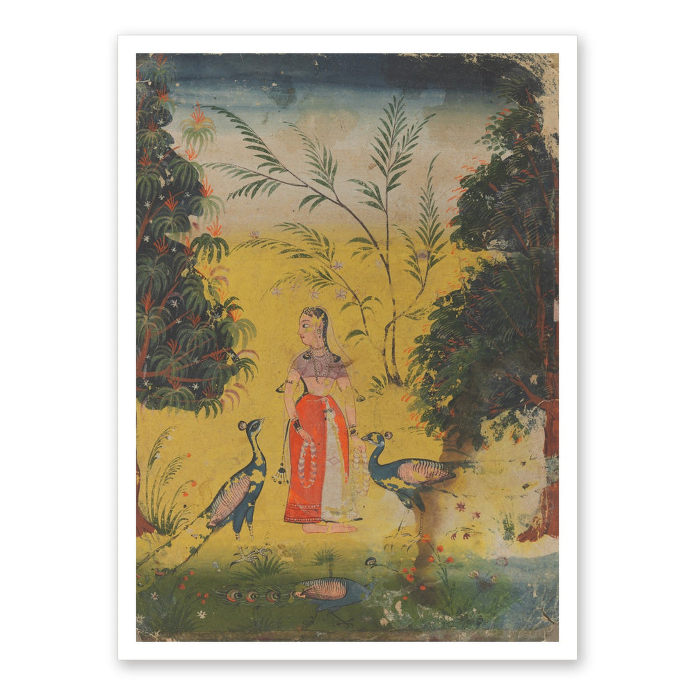 Kakubha Ragini — Restored Mughal Wall Art — view 7