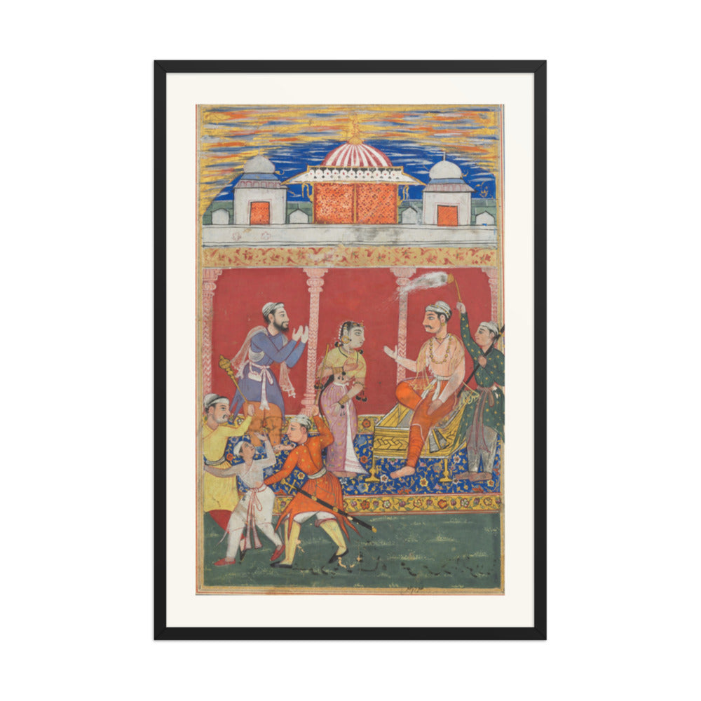The Prince's Ordeal, by Ghulam 'Ali — Tuti-nama | Restored Mughal Wall Art — view 10