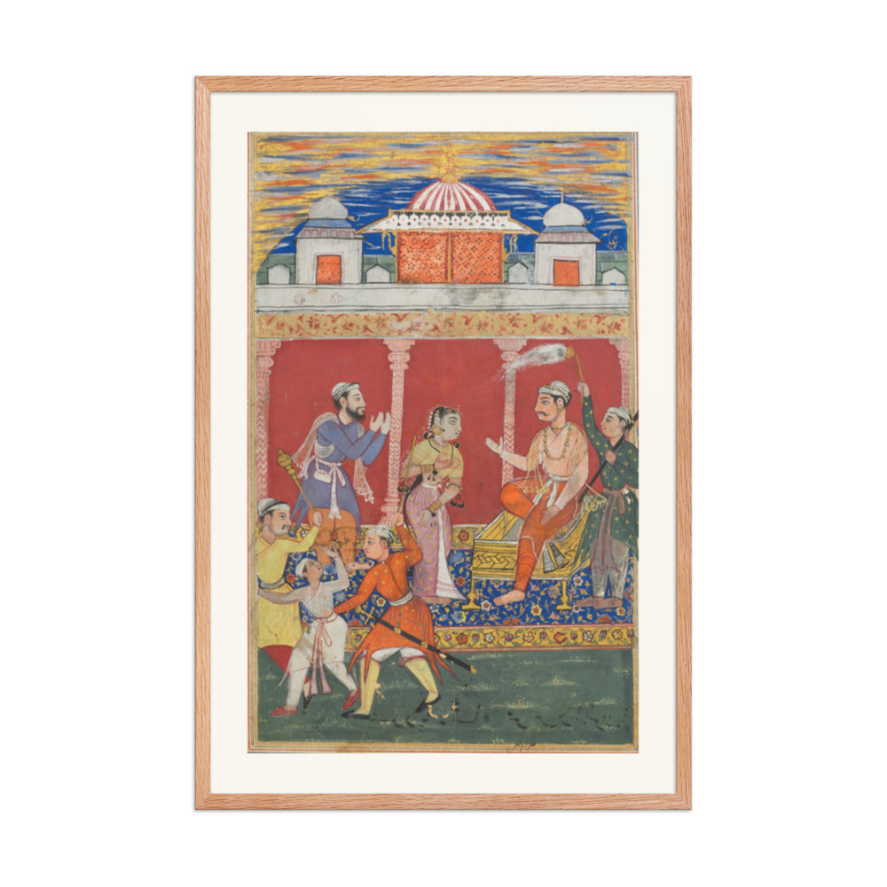The Prince's Ordeal, by Ghulam 'Ali — Tuti-nama | Restored Mughal Wall Art — view 11