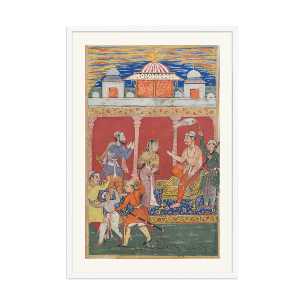 The Prince's Ordeal, by Ghulam 'Ali — Tuti-nama | Restored Mughal Wall Art — view 12