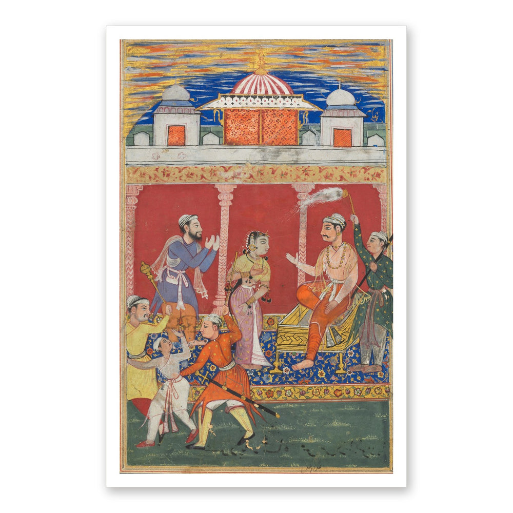 The Prince's Ordeal, by Ghulam 'Ali — Tuti-nama | Restored Mughal Wall Art — view 7