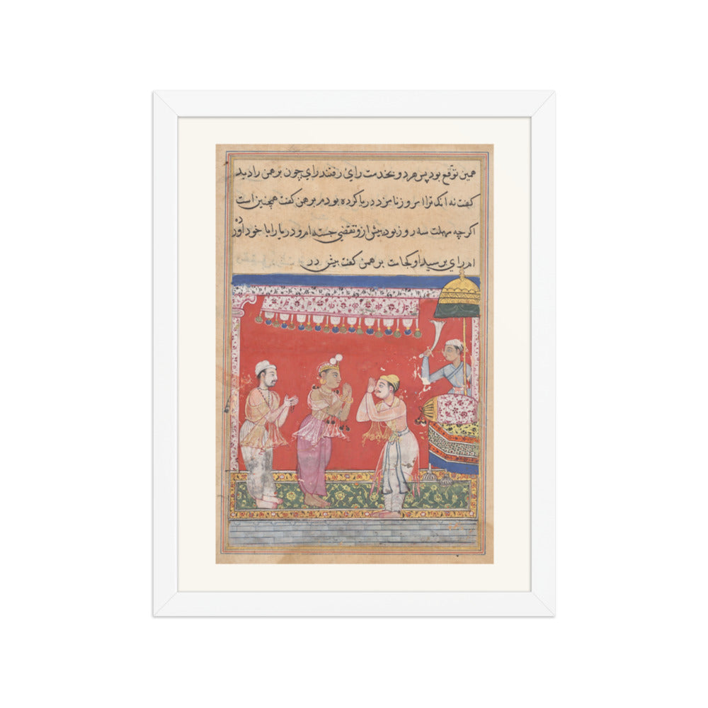 The King of the Ocean, by Ghulam 'Ali — Tuti-nama | Restored Mughal Wall Art — view 6