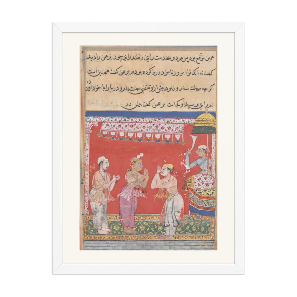 The King of the Ocean, by Ghulam 'Ali — Tuti-nama | Restored Mughal Wall Art — view 5