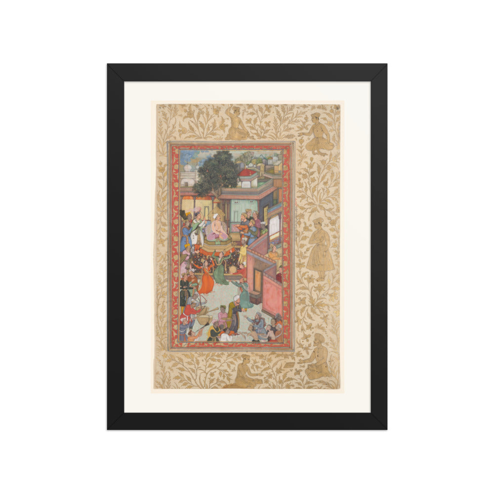 Circumcision Ceremony for Akbar's Sons, by Dharam Das — Akbarnama | Restored Mughal Wall Art — view 2