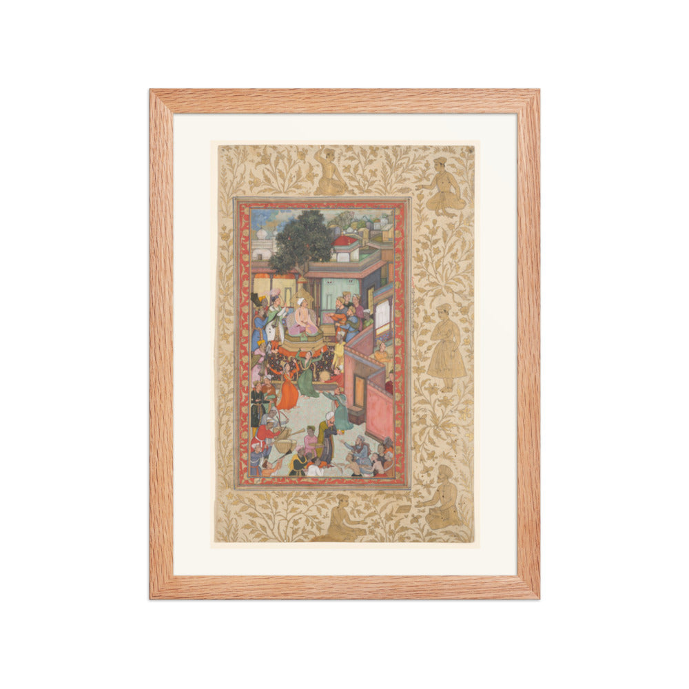 Circumcision Ceremony for Akbar's Sons, by Dharam Das — Akbarnama | Restored Mughal Wall Art — view 4
