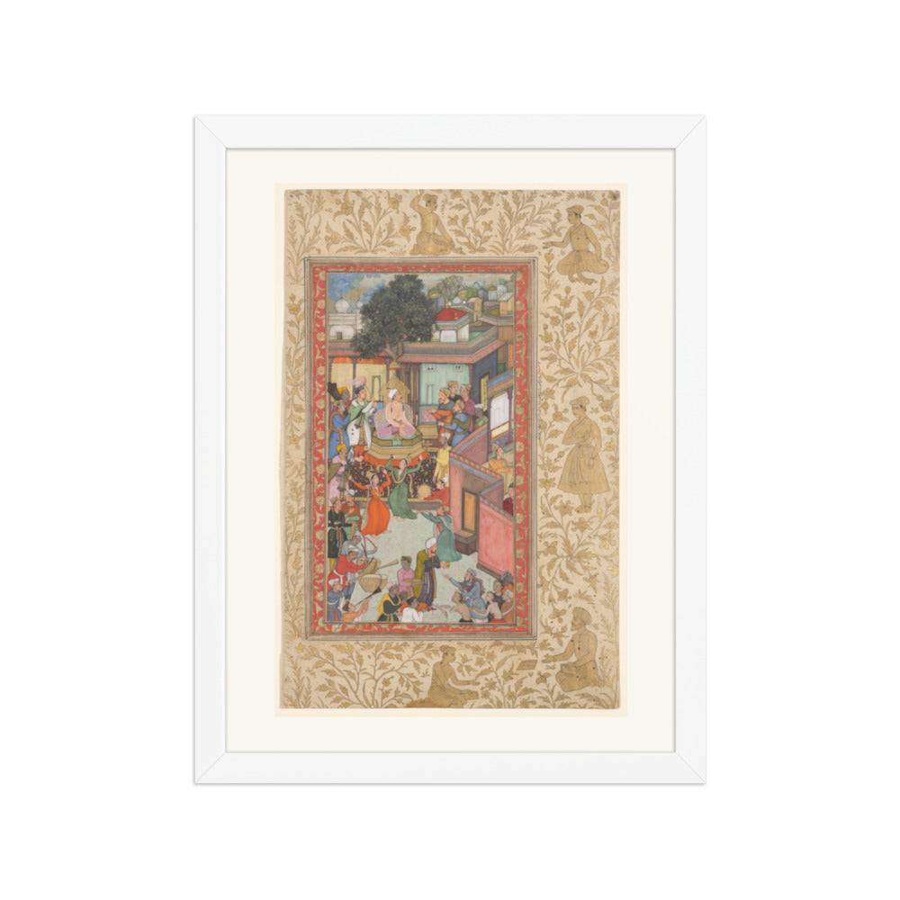 Circumcision Ceremony for Akbar's Sons, by Dharam Das — Akbarnama | Restored Mughal Wall Art — view 6